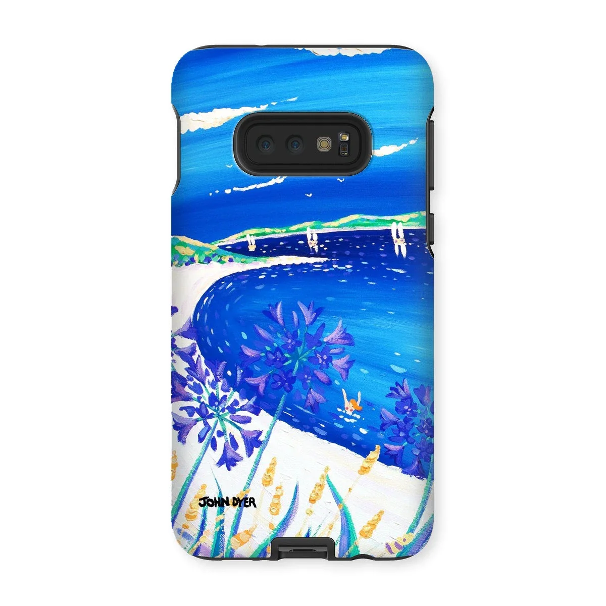Tough Art Phone Case. Agapanthus Flowers, Tresco. Artist John Dyer. Cornwall Art Gallery. - Image 8