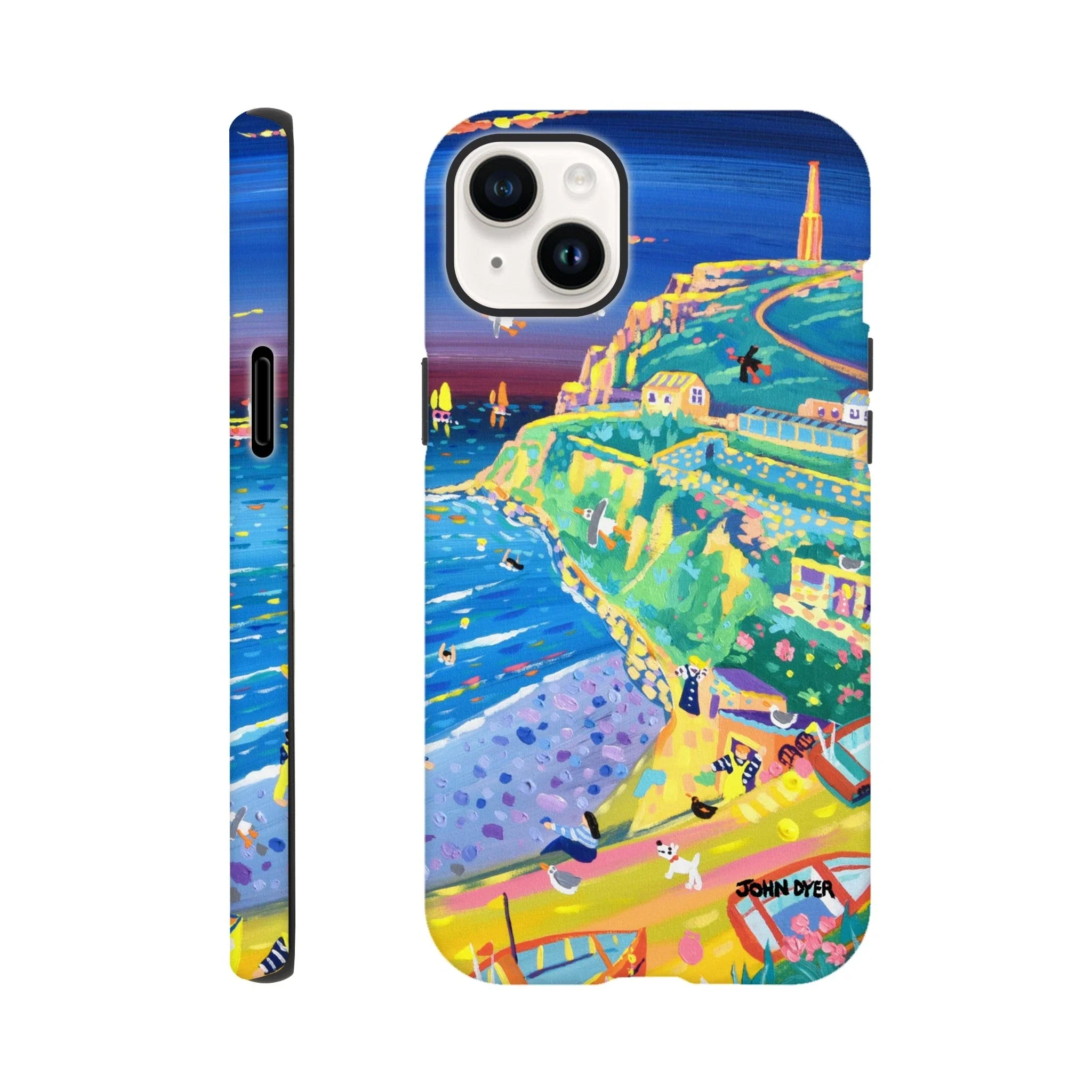Tough Art Phone Case. Cape Cornwall. Artist John Dyer. Cornwall Art Gallery - Image 3