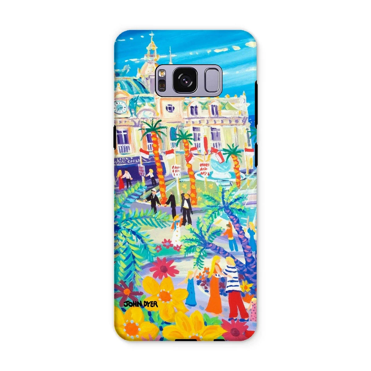 Tough Art Phone Case. Casino Square, Monaco. Artist John Dyer. Cornwall Art Gallery - Image 10