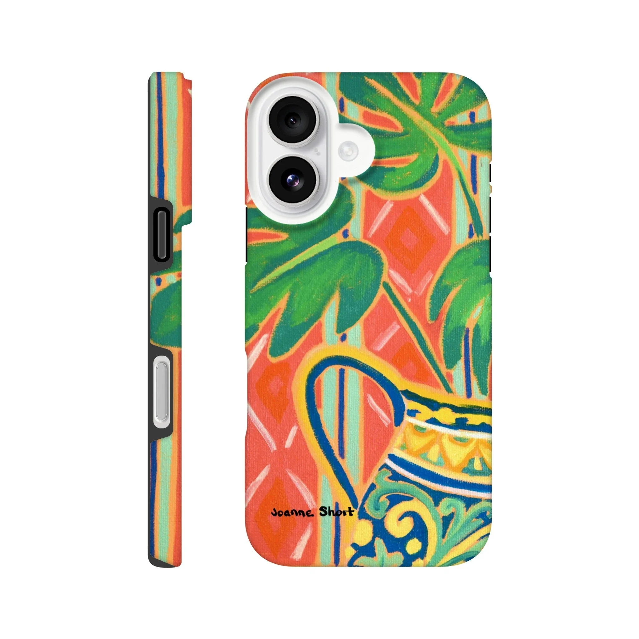 Tough Art Phone Case. Cheese Plant. Artist Joanne Short. Cornwall Art Gallery - Image 19