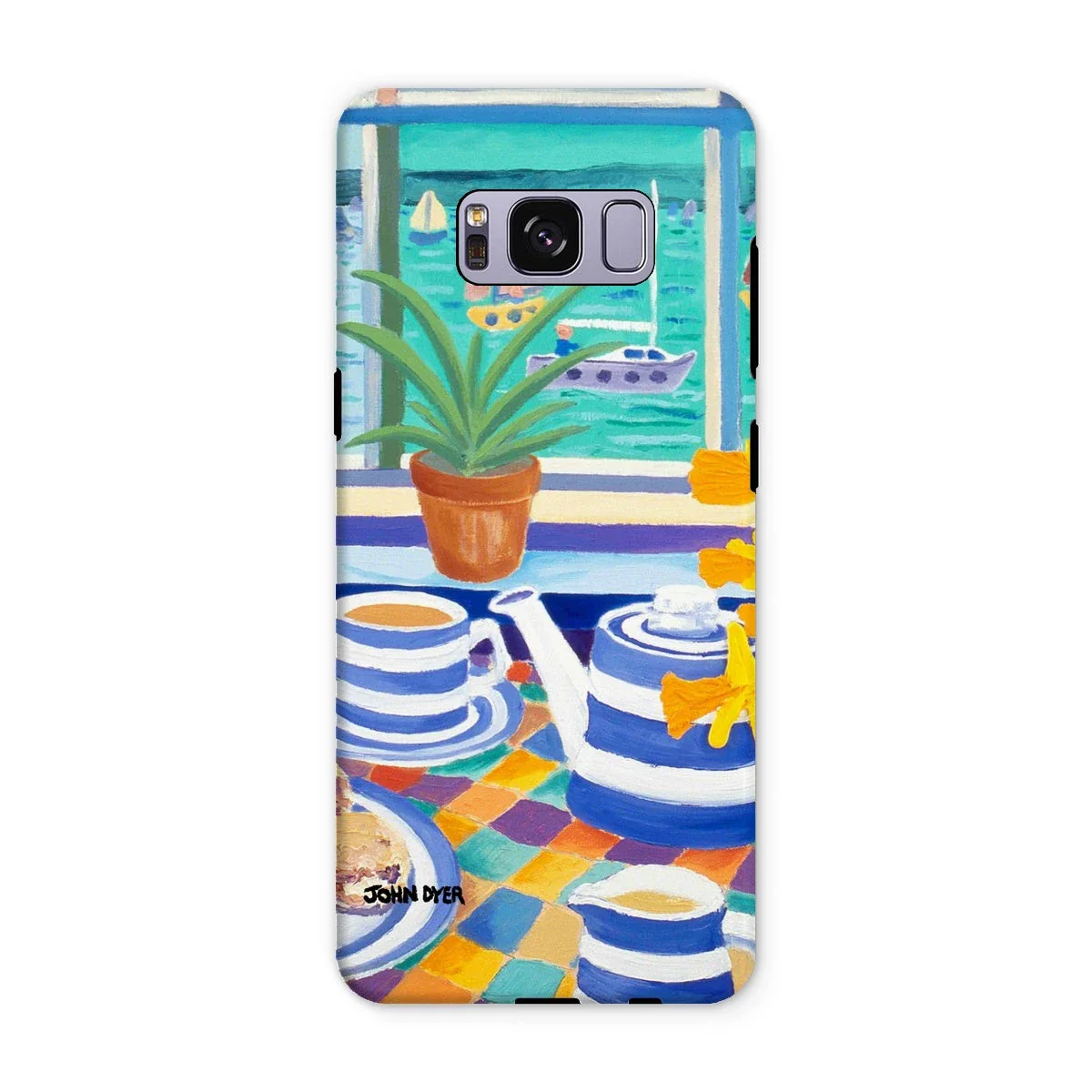 Tough Art Phone Case. Cornishware. Artist John Dyer. Cornwall Art Gallery - Image 10