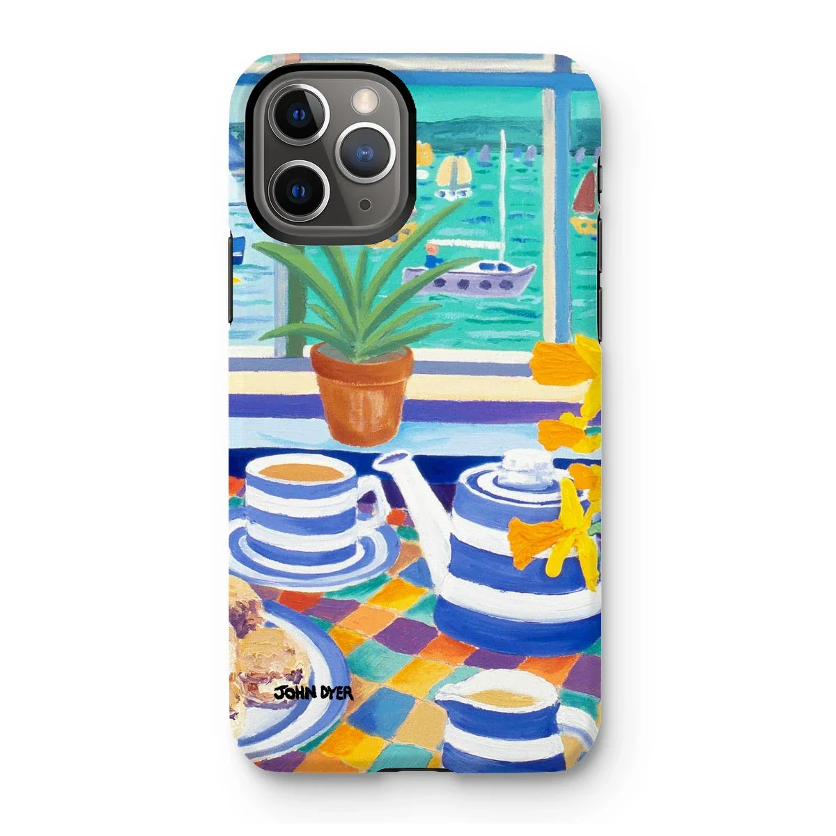 Tough Art Phone Case. Cornishware. Artist John Dyer. Cornwall Art Gallery - Image 12