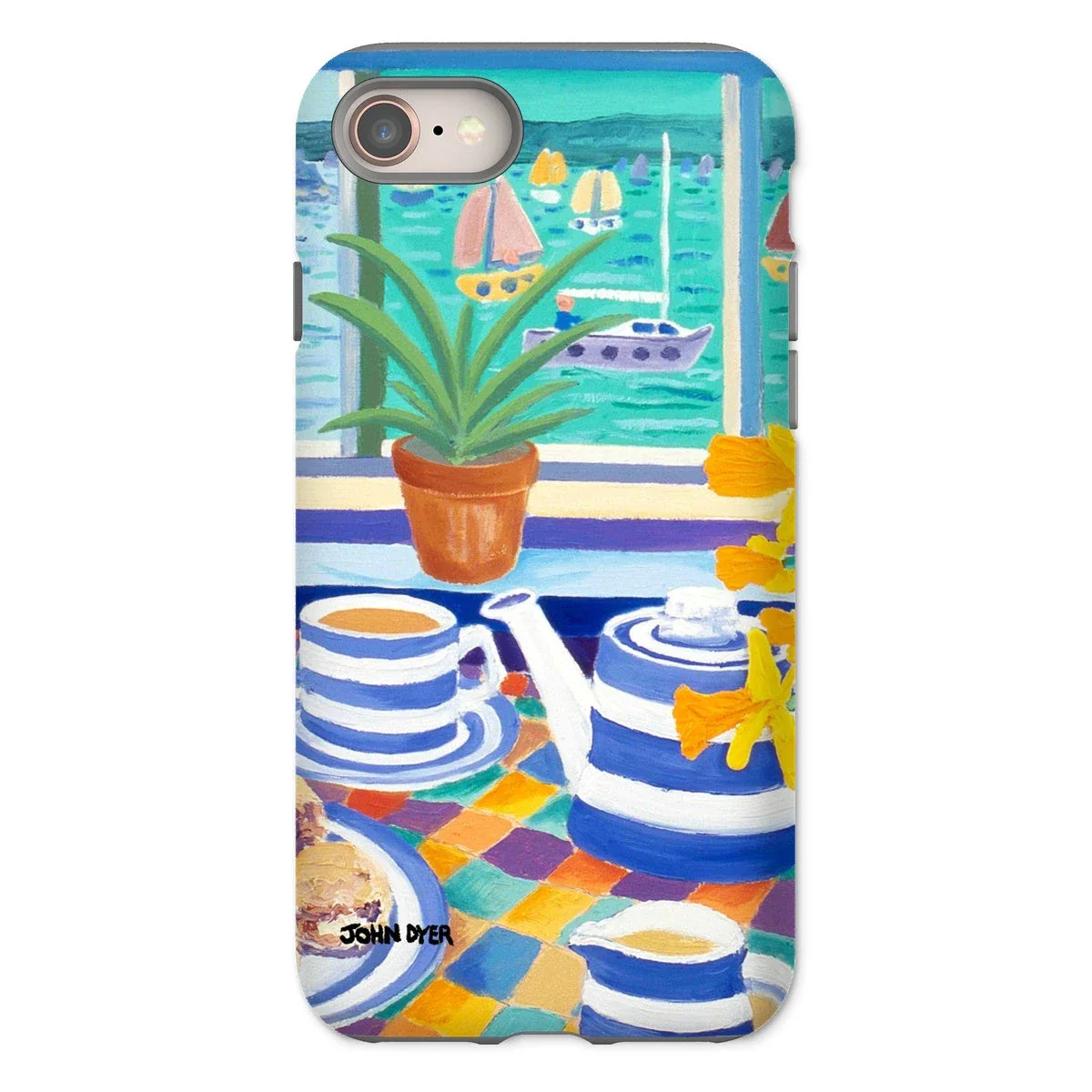 Tough Art Phone Case. Cornishware. Artist John Dyer. Cornwall Art Gallery - Image 18