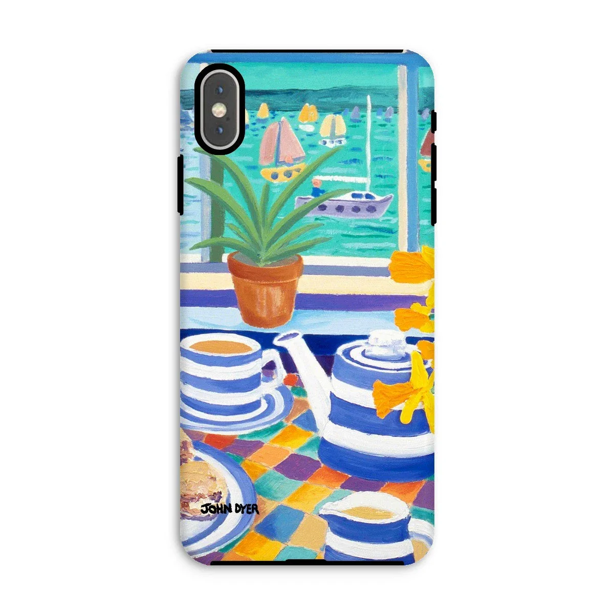 Tough Art Phone Case. Cornishware. Artist John Dyer. Cornwall Art Gallery - Image 23