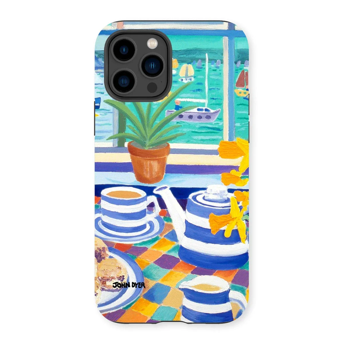 Tough Art Phone Case. Cornishware. Artist John Dyer. Cornwall Art Gallery - Image 25