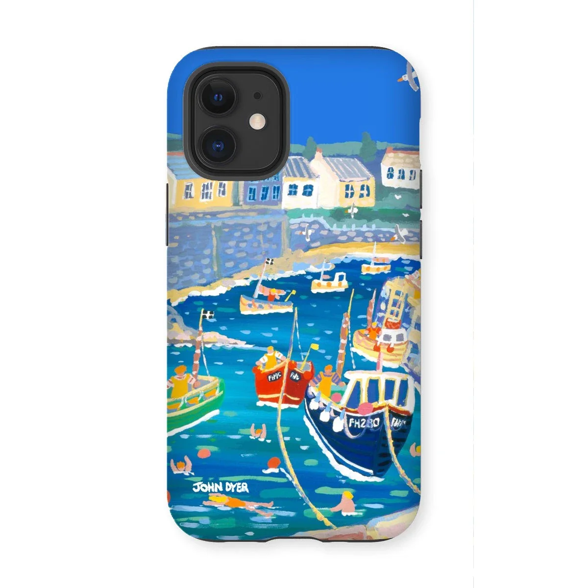 Tough Art Phone Case. Coverack Harbour. Artist John Dyer. Cornwall Art Gallery - Image 15