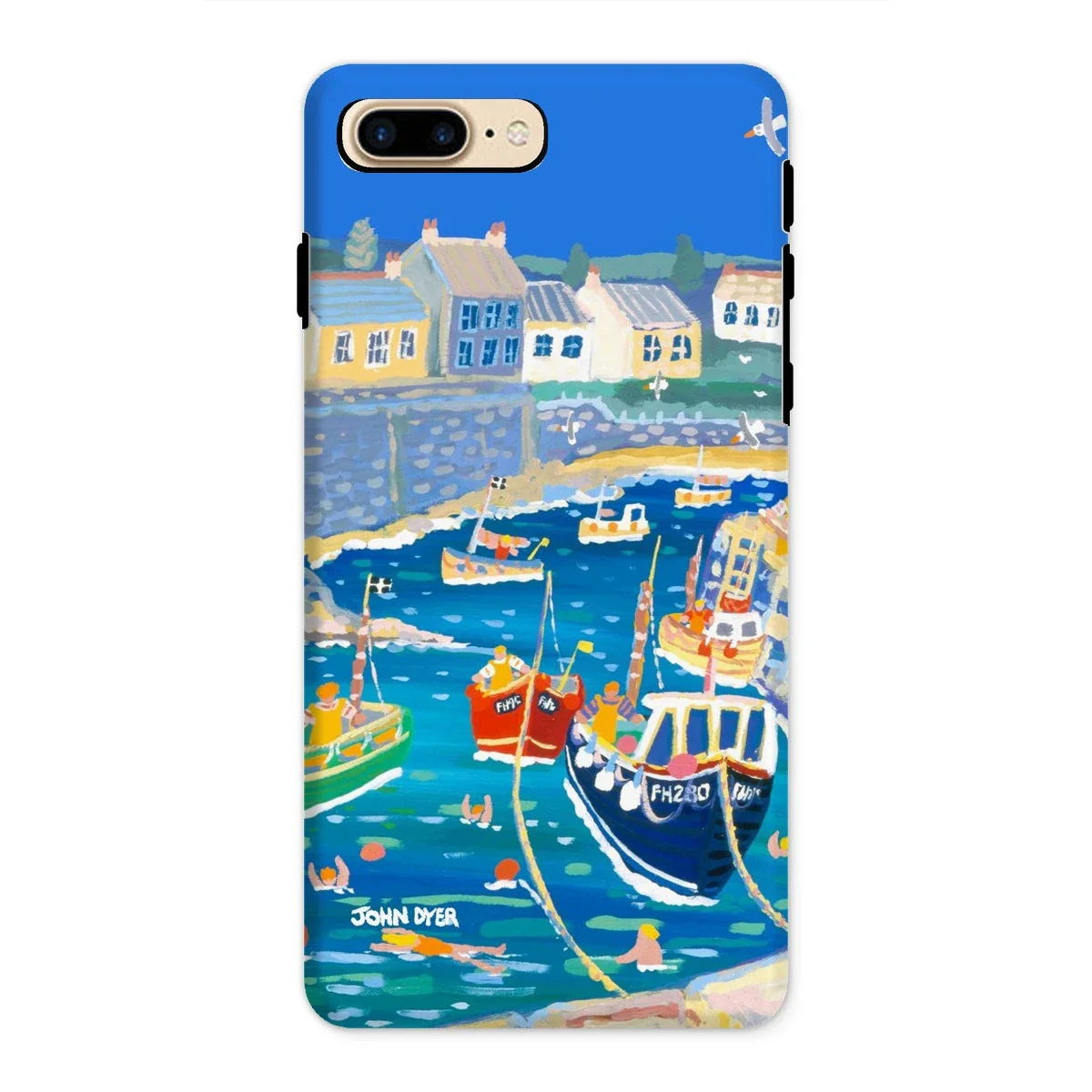 Tough Art Phone Case. Coverack Harbour. Artist John Dyer. Cornwall Art Gallery - Image 19