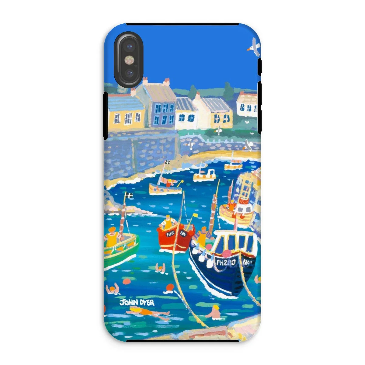 Tough Art Phone Case. Coverack Harbour. Artist John Dyer. Cornwall Art Gallery - Image 22