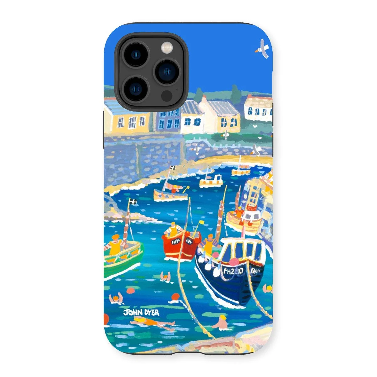 Tough Art Phone Case. Coverack Harbour. Artist John Dyer. Cornwall Art Gallery - Image 25