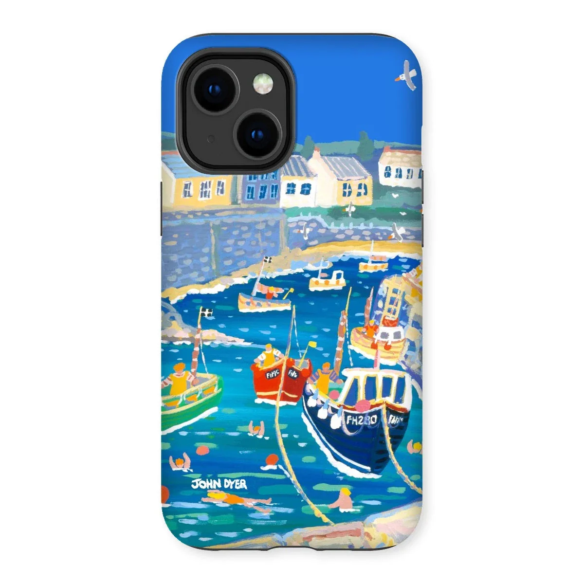 Tough Art Phone Case. Coverack Harbour. Artist John Dyer. Cornwall Art Gallery - Image 26