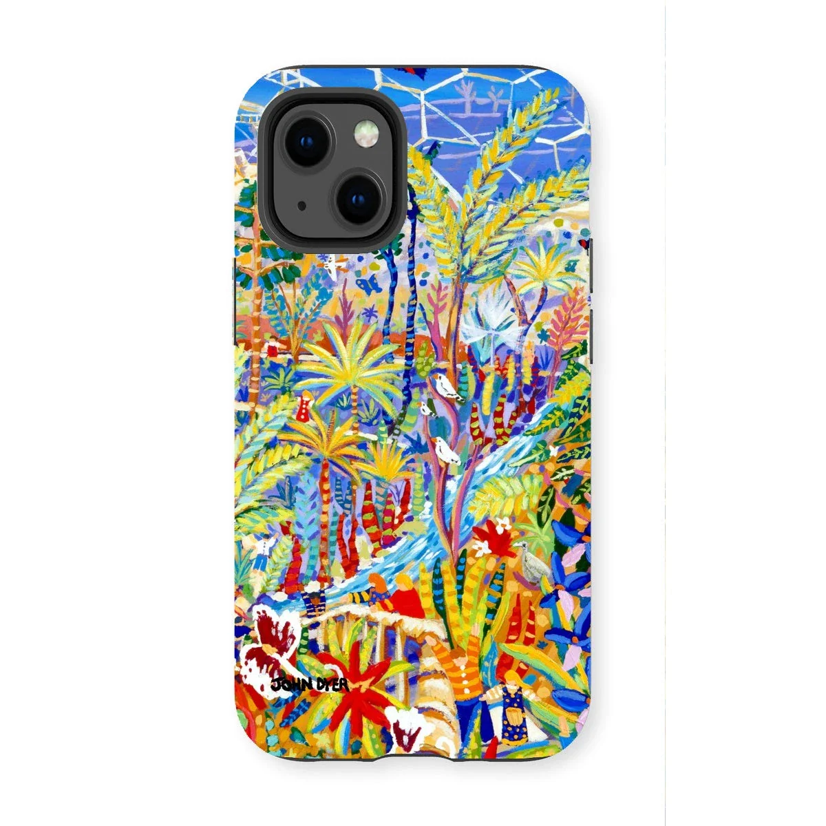Tough Art Phone Case. Eden Project Rainforest. Artist John Dyer. Cornwall Art Gallery - Image 2