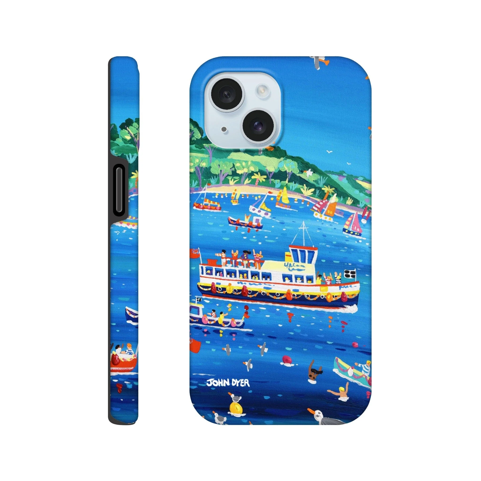 Tough Art Phone Case. Falmouth ferry. Artist John Dyer. Cornwall Art Gallery - Image 7