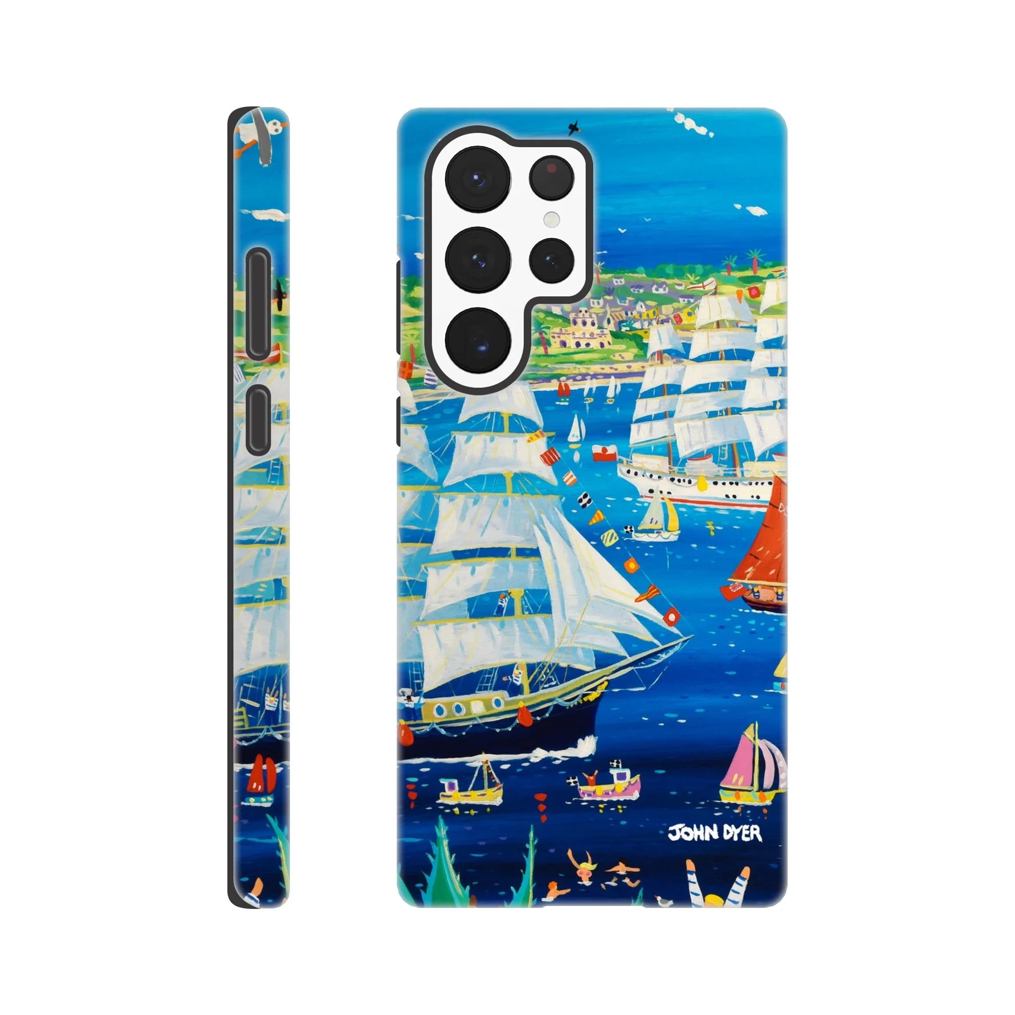 Tough Art Phone Case. Falmouth Tall Ships Regatta & Races. Artist John Dyer. Cornwall Art Gallery. - Image 29