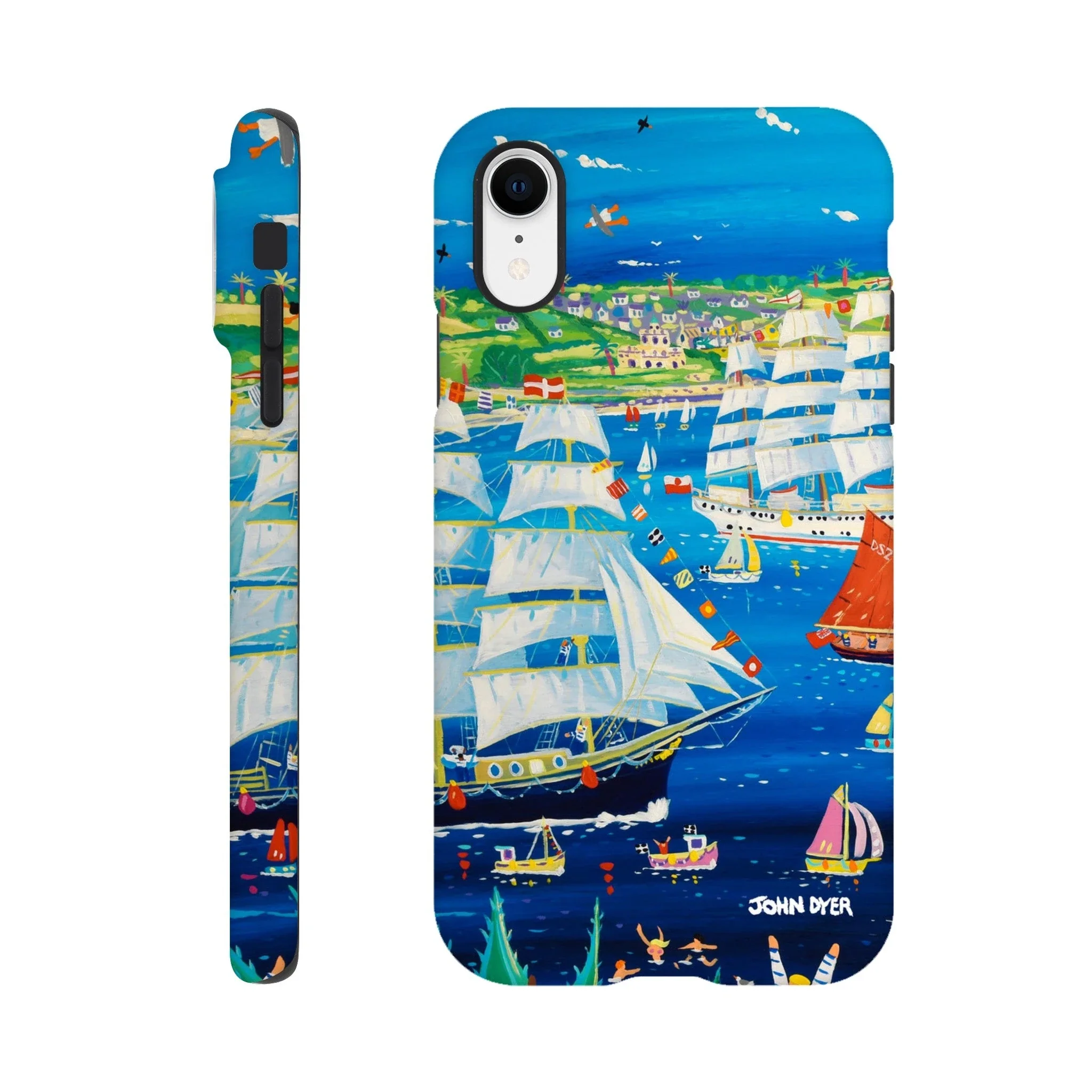 Tough Art Phone Case. Falmouth Tall Ships Regatta & Races. Artist John Dyer. Cornwall Art Gallery. - Image 32