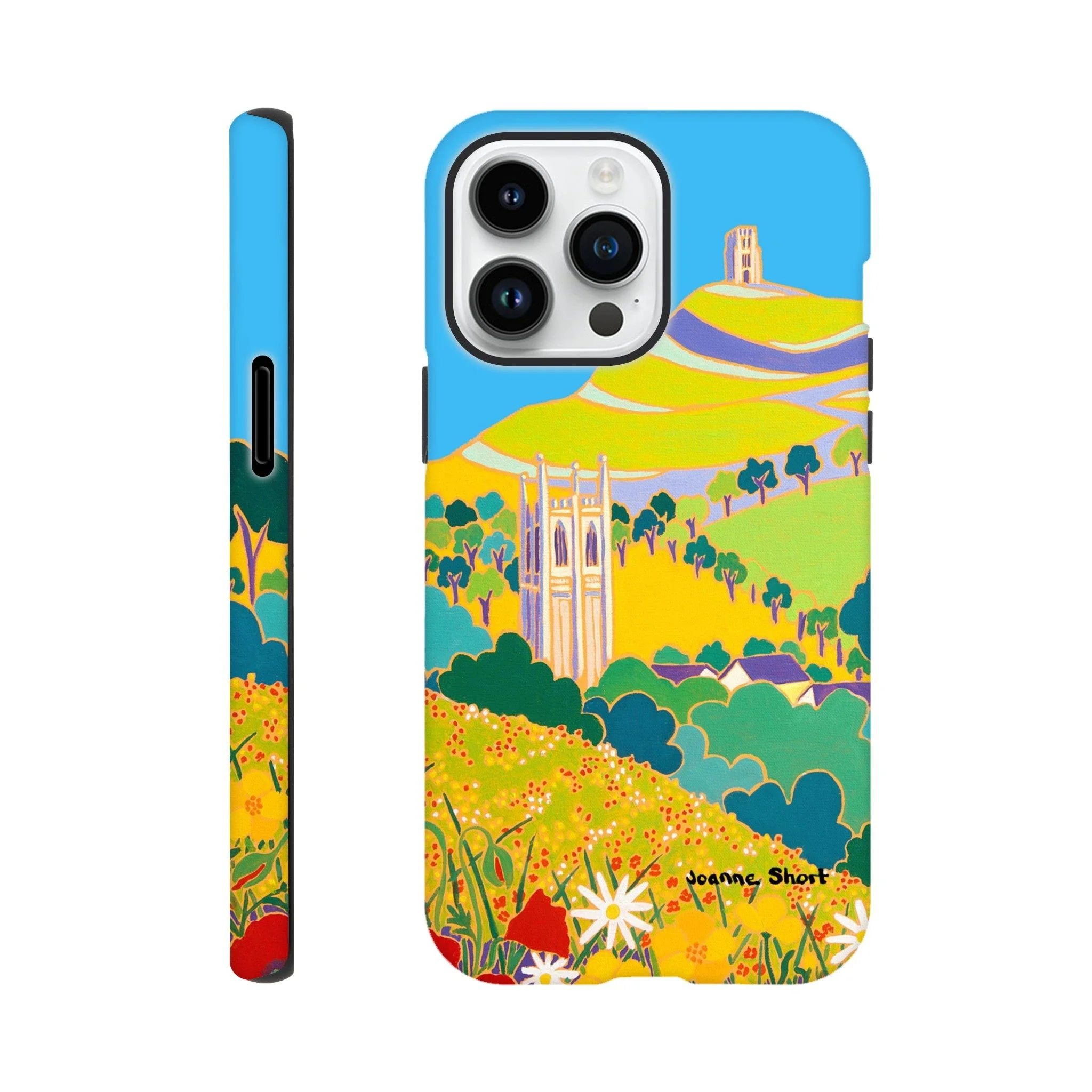 Tough Art Phone Case. Glastonbury Tor, Somerset. British Artist Joanne Short. - Image 2