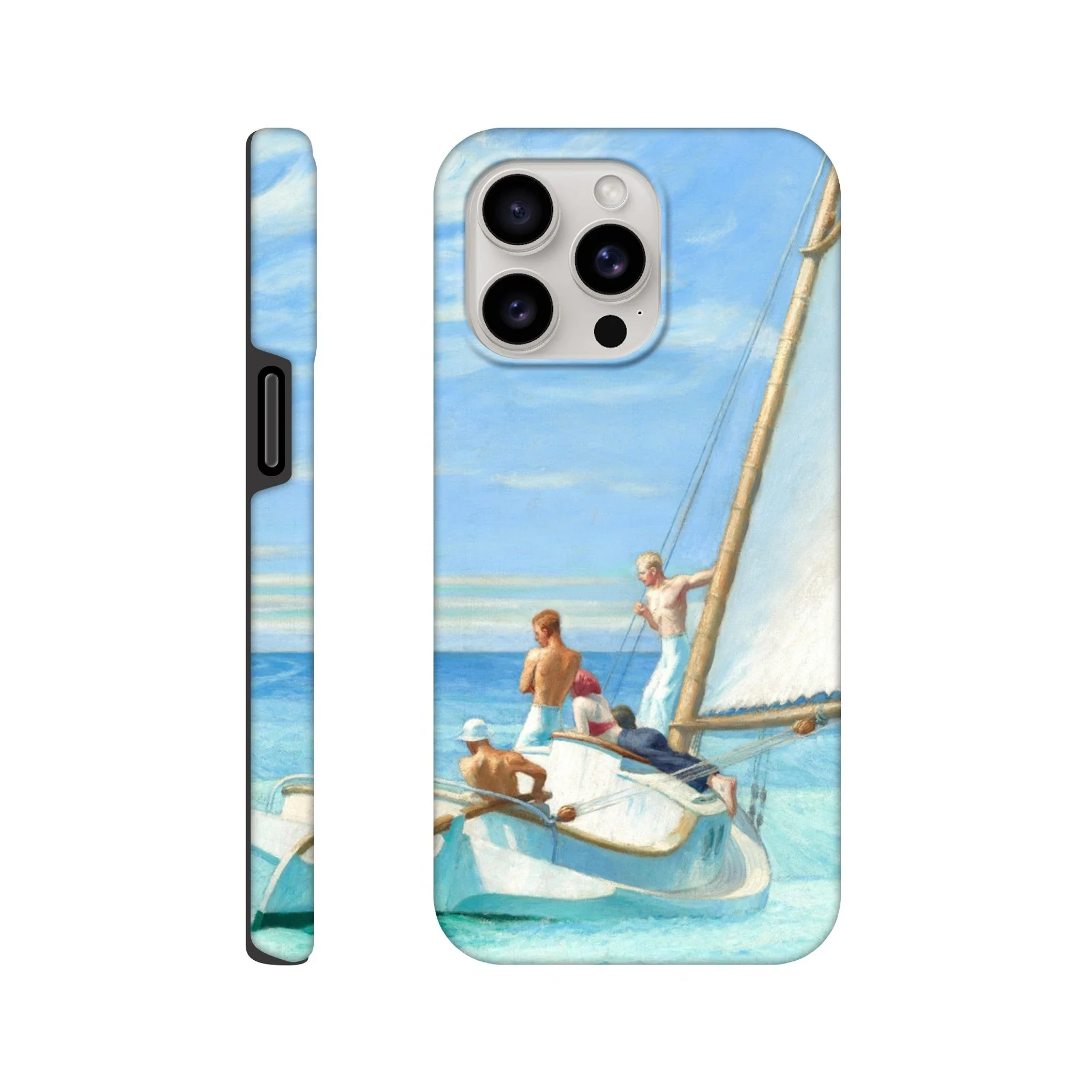 Tough Art Phone Case. 'Ground Swell' sailing art by Artist Edward Hopper. - Image 15
