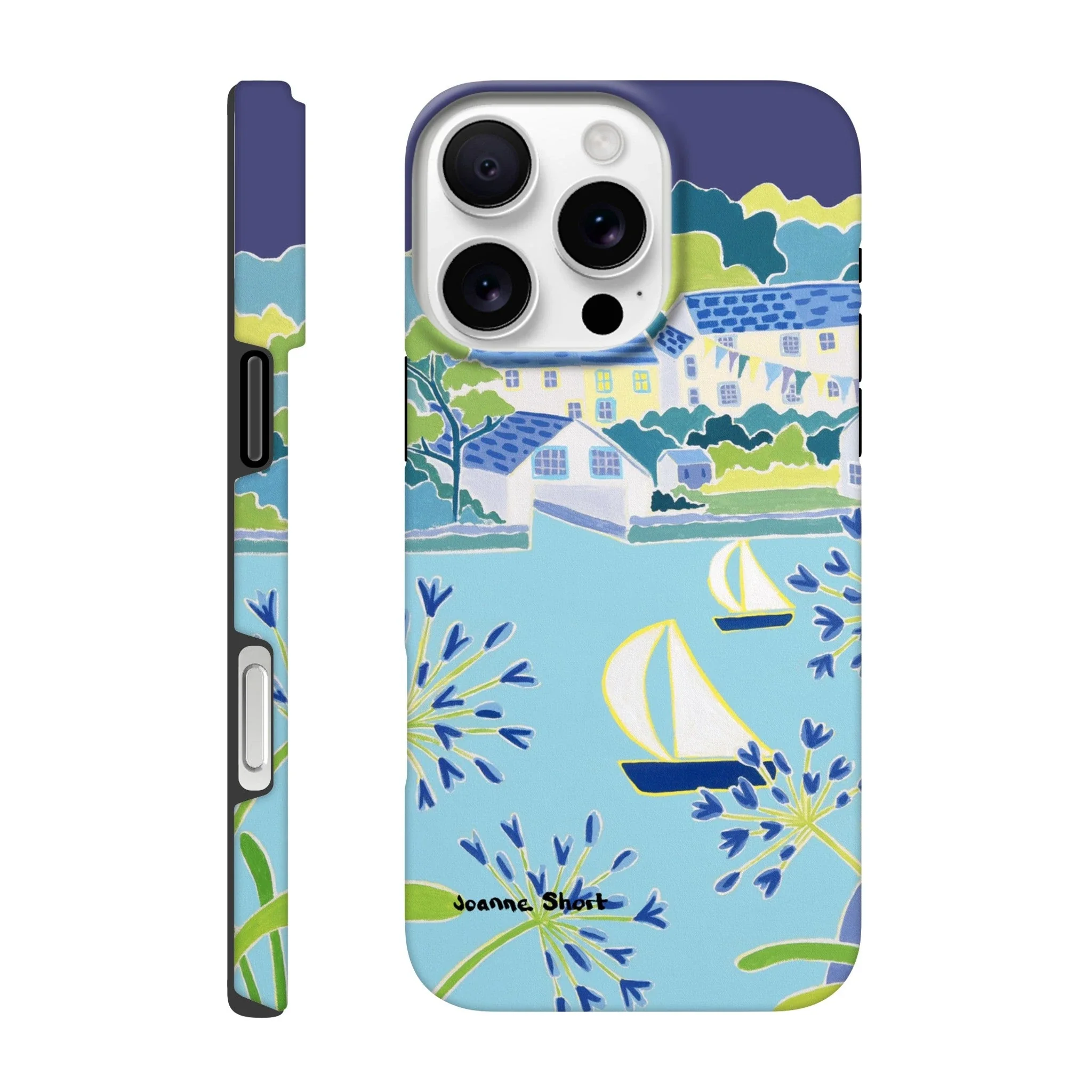 Tough Art Phone Case - Helford River & Village. Artist Joanne Short. Cornwall Art Gallery - Image 4
