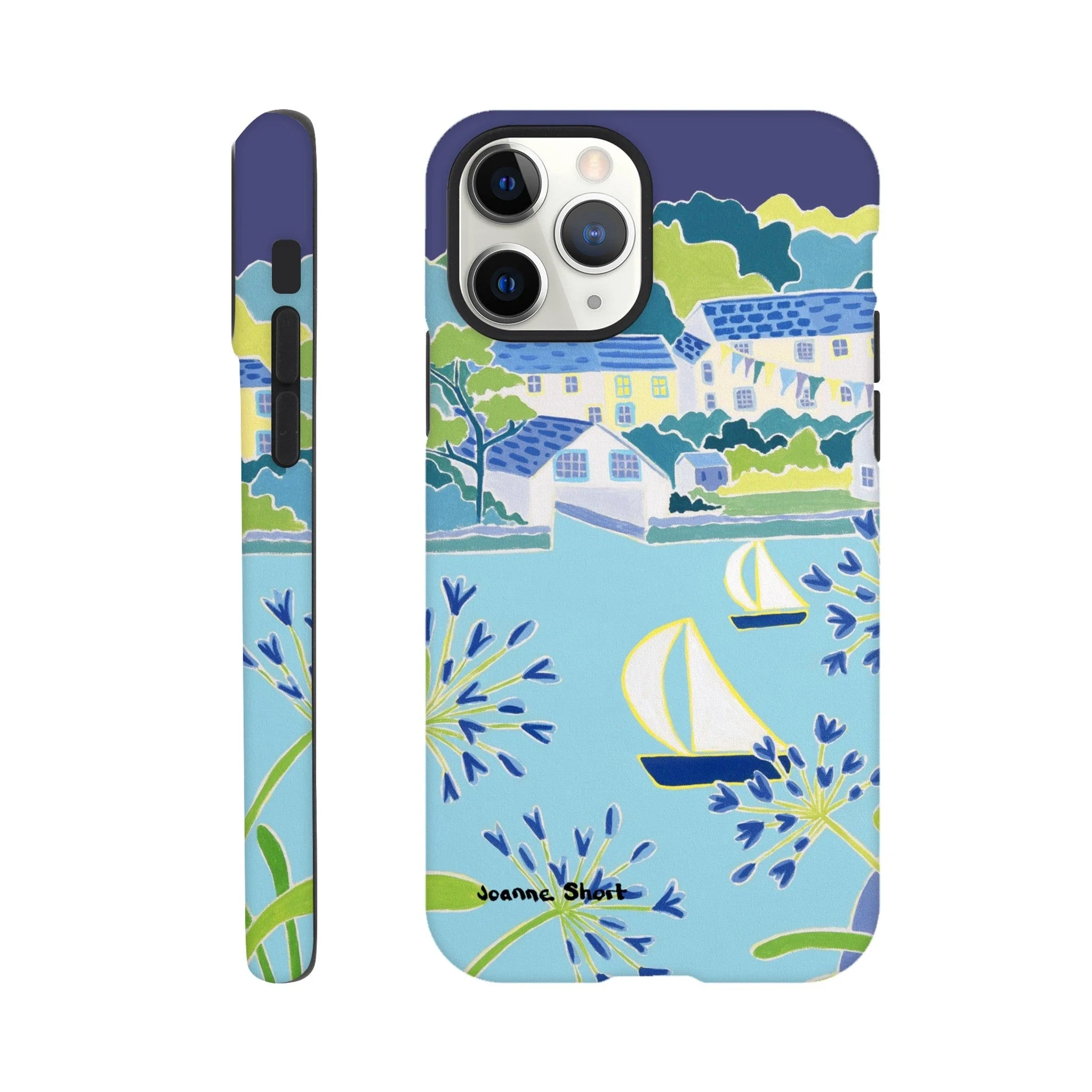 Tough Art Phone Case - Helford River & Village. Artist Joanne Short. Cornwall Art Gallery - Image 8