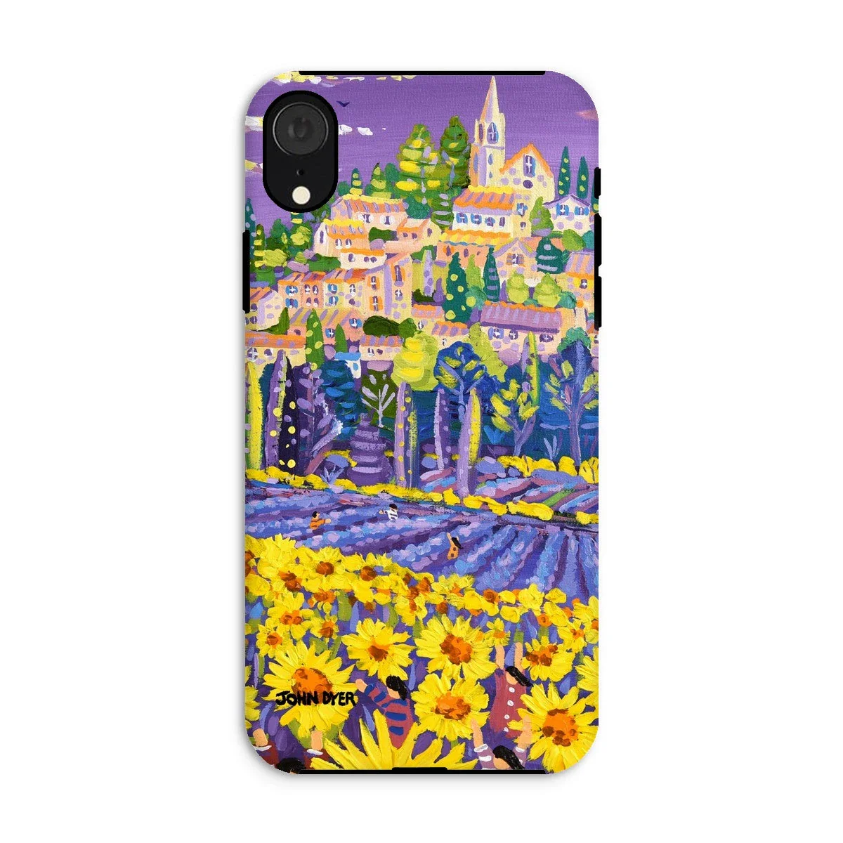Tough Art Phone Case. Lavender & Sunflower Pickers, Provence, France. Artist John Dyer. Cornwall Art Gallery. - Image 21