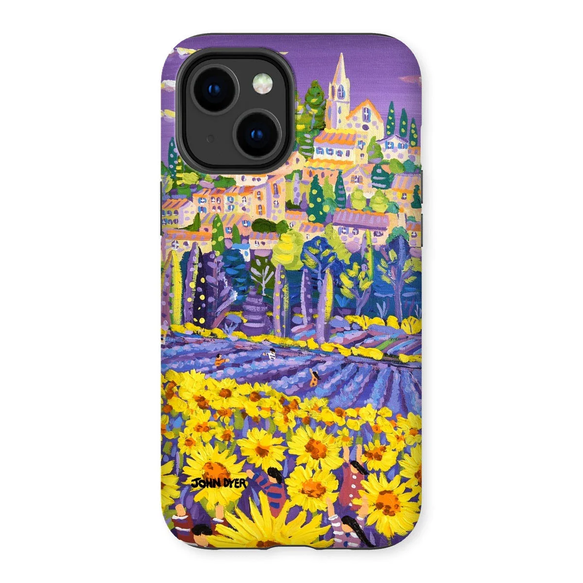 Tough Art Phone Case. Lavender & Sunflower Pickers, Provence, France. Artist John Dyer. Cornwall Art Gallery. - Image 26