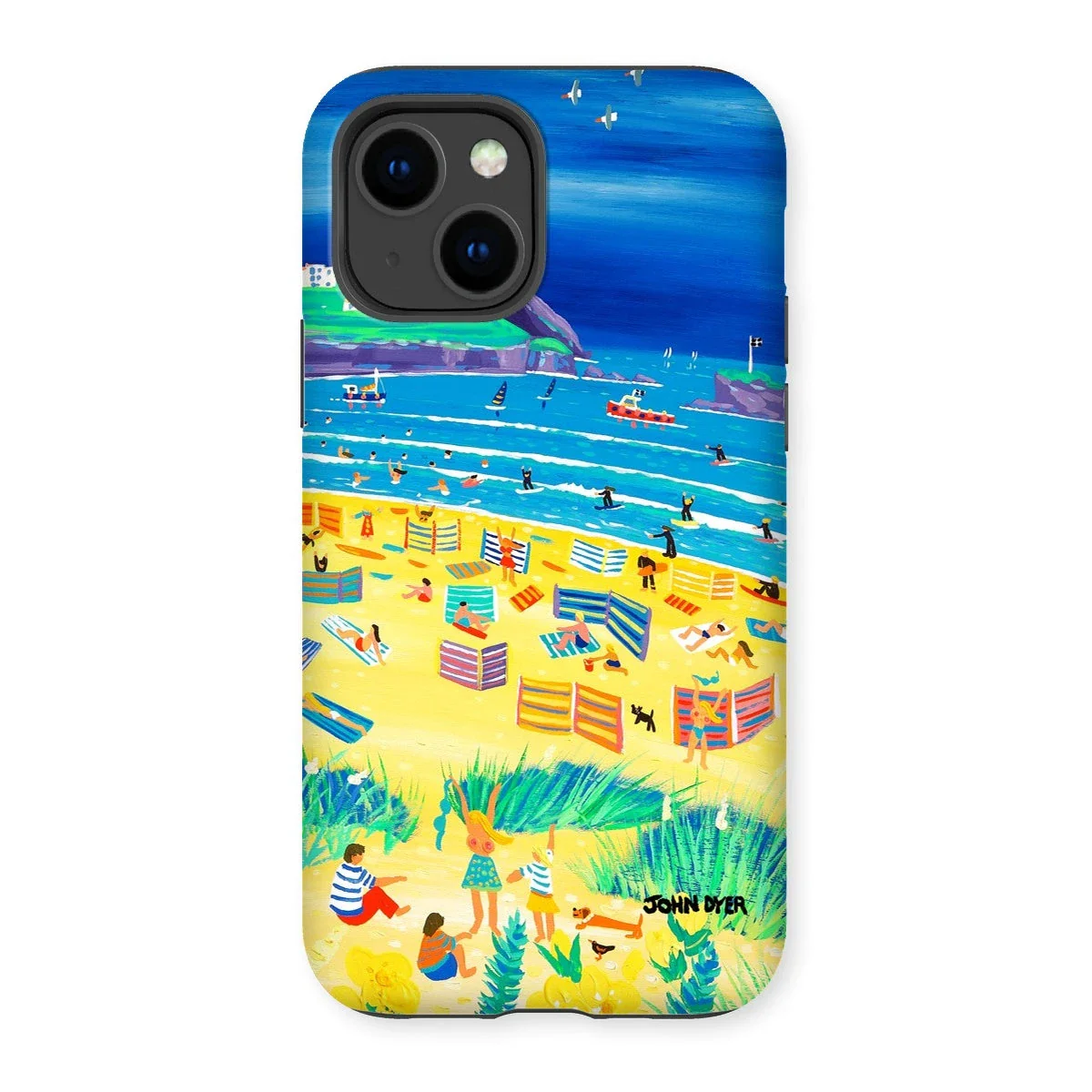 Tough Art Phone Case. Perranporth Beach. Artist John Dyer. Cornwall Art Gallery - Image 24