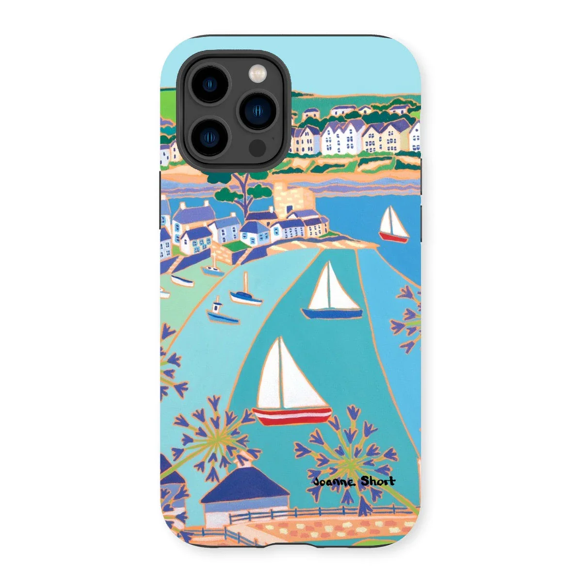Tough Art Phone Case. Polruan & Fowey River. Artist Joanne Short. Cornwall Art Gallery - Image 25
