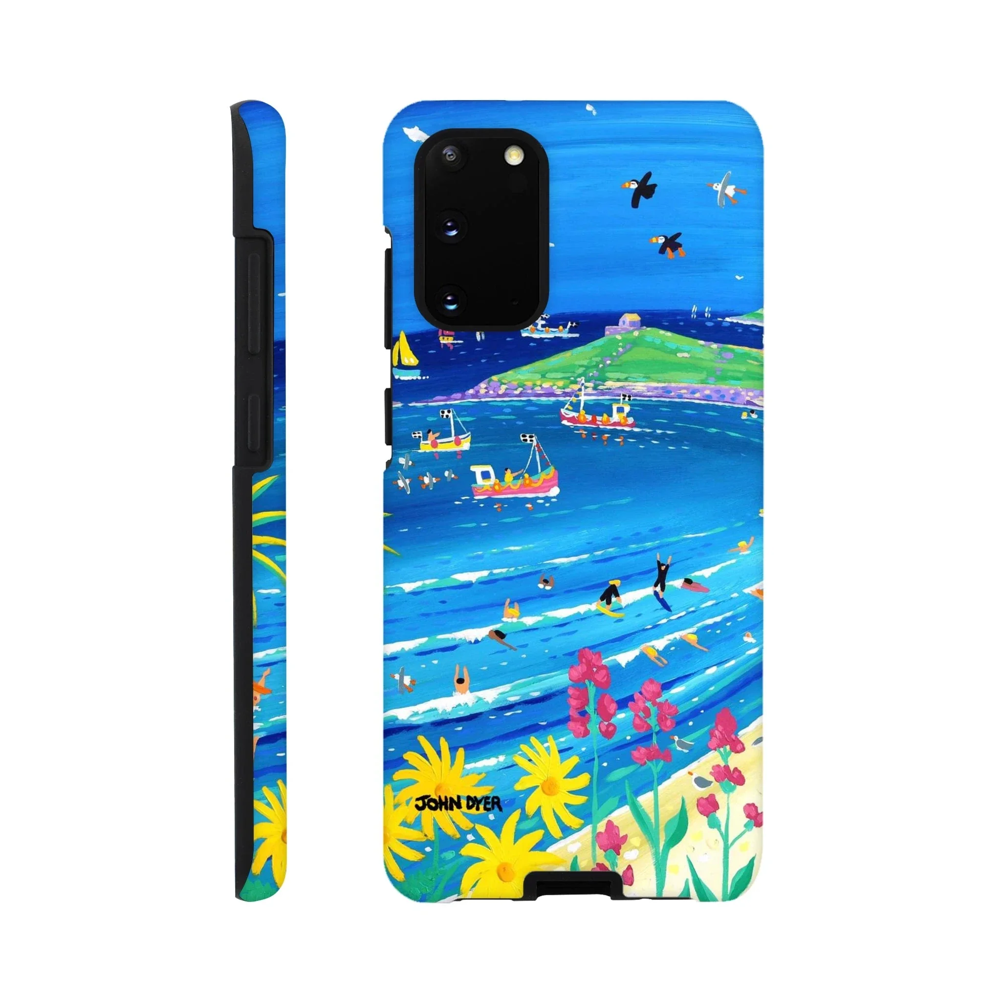 Tough Art Phone Case for Samsung Galaxy. Porthmeor Beach, St Ives by Cornish Artist John Dyer. - Image 2