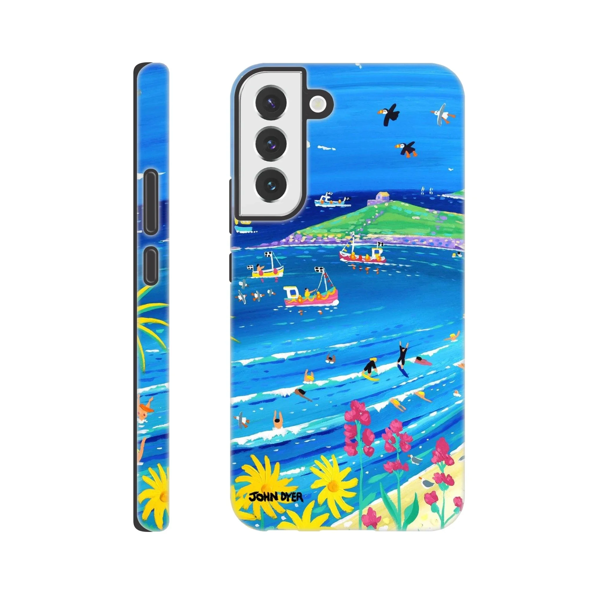 Tough Art Phone Case for Samsung Galaxy. Porthmeor Beach, St Ives by Cornish Artist John Dyer. - Image 5