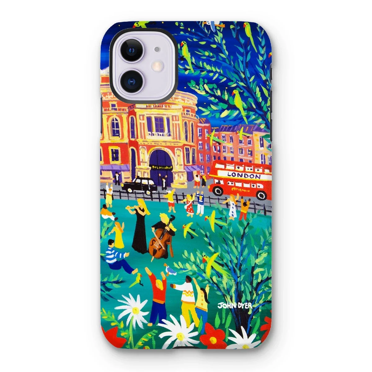 Tough Art Phone Case. Royal Albert Hall, Hyde park, London. Musicians. Artist John Dyer. Cornwall Art Gallery - Image 11