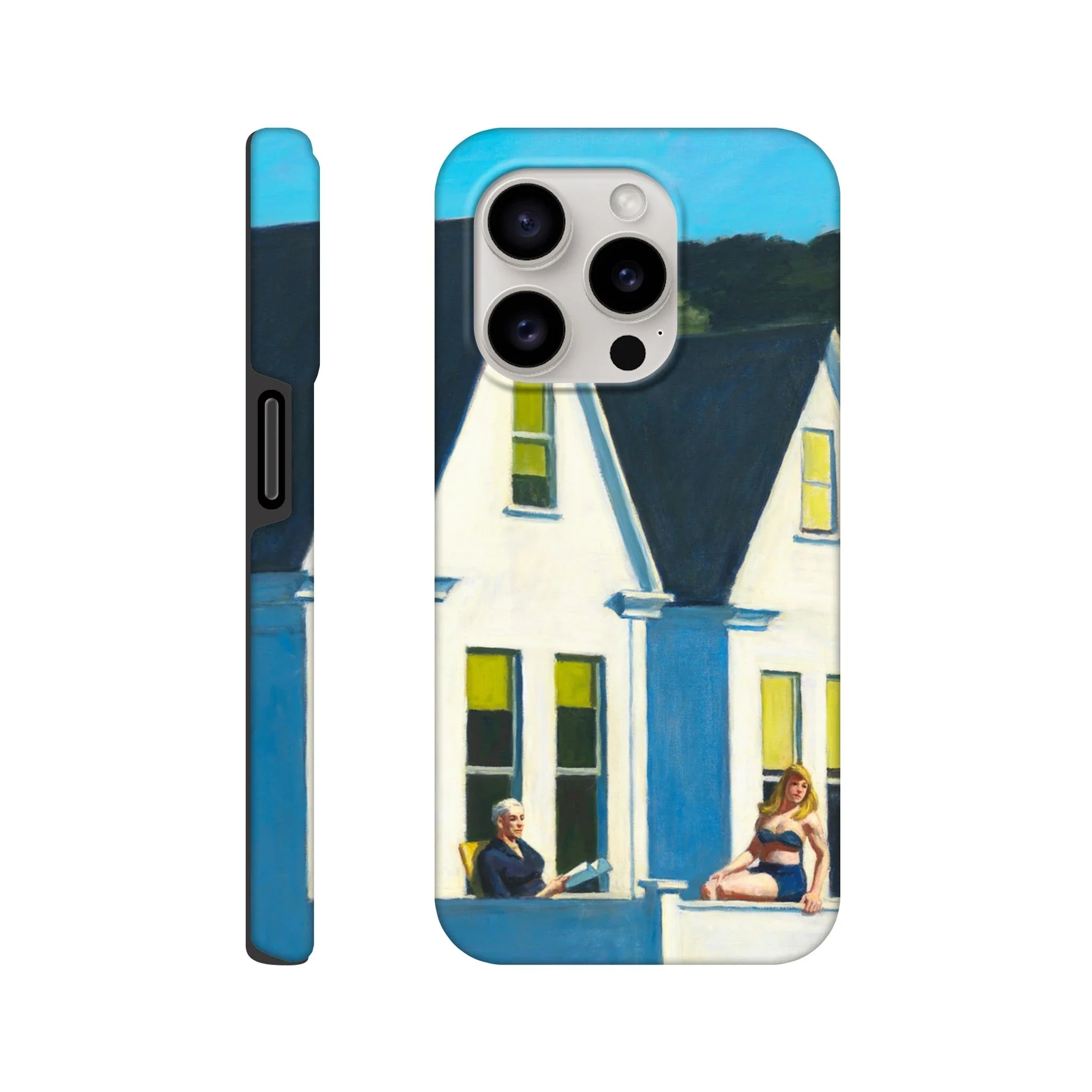 Tough Art Phone Case. 'Second Story Sunlight' by Artist Edward Hopper. - Image 18