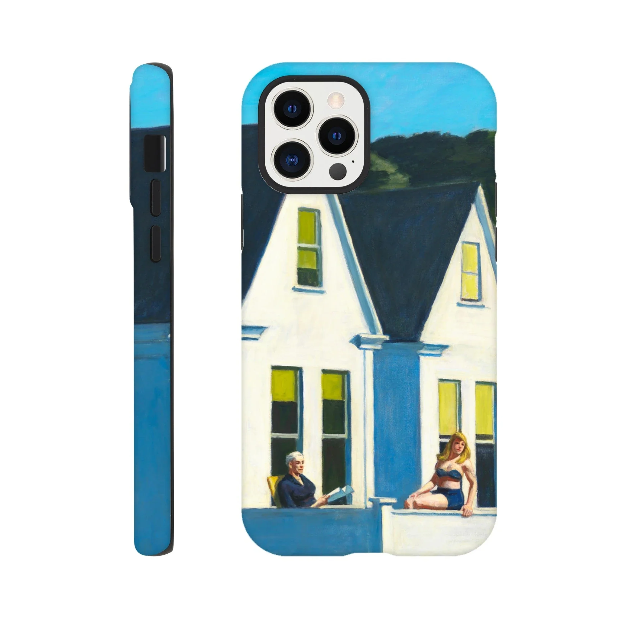 Tough Art Phone Case. 'Second Story Sunlight' by Artist Edward Hopper. - Image 21