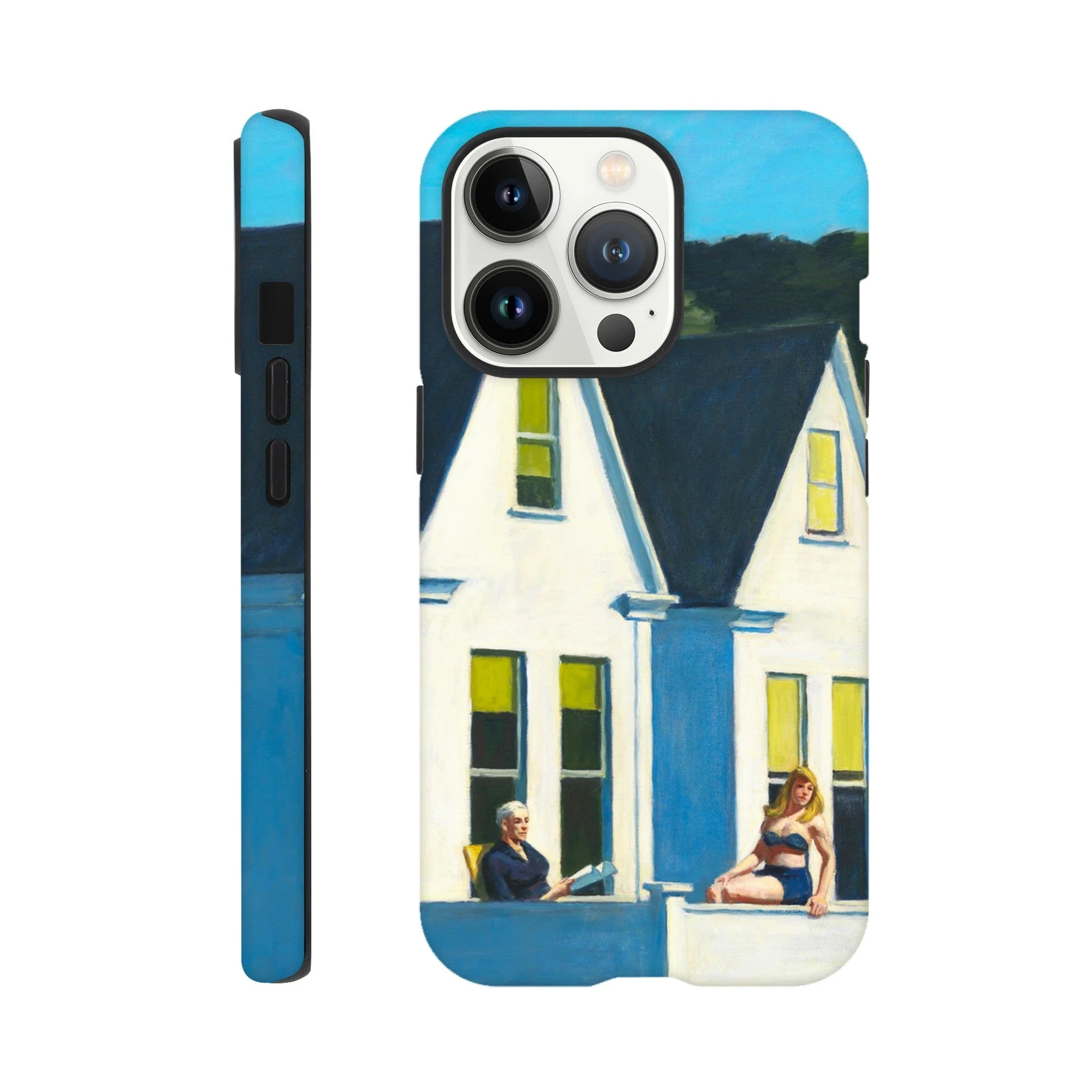 Tough Art Phone Case. 'Second Story Sunlight' by Artist Edward Hopper. - Image 4