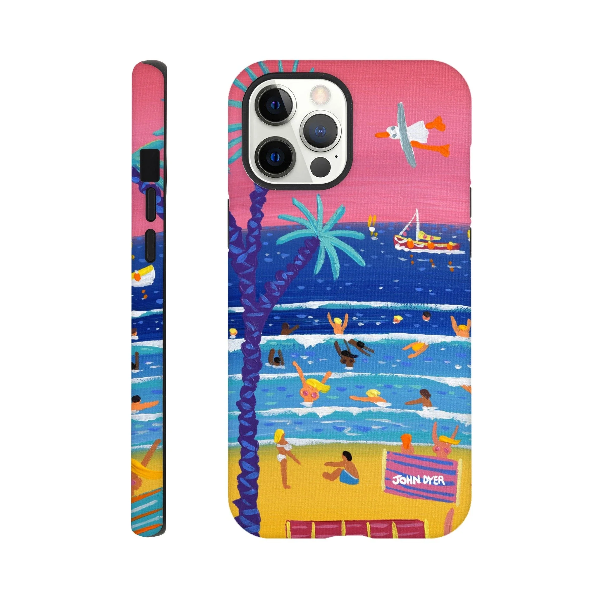 Tough Art Phone Case. St Ives Beach Sunset Cornwall. Artist John Dyer. Cornwall Art Gallery - Image 11