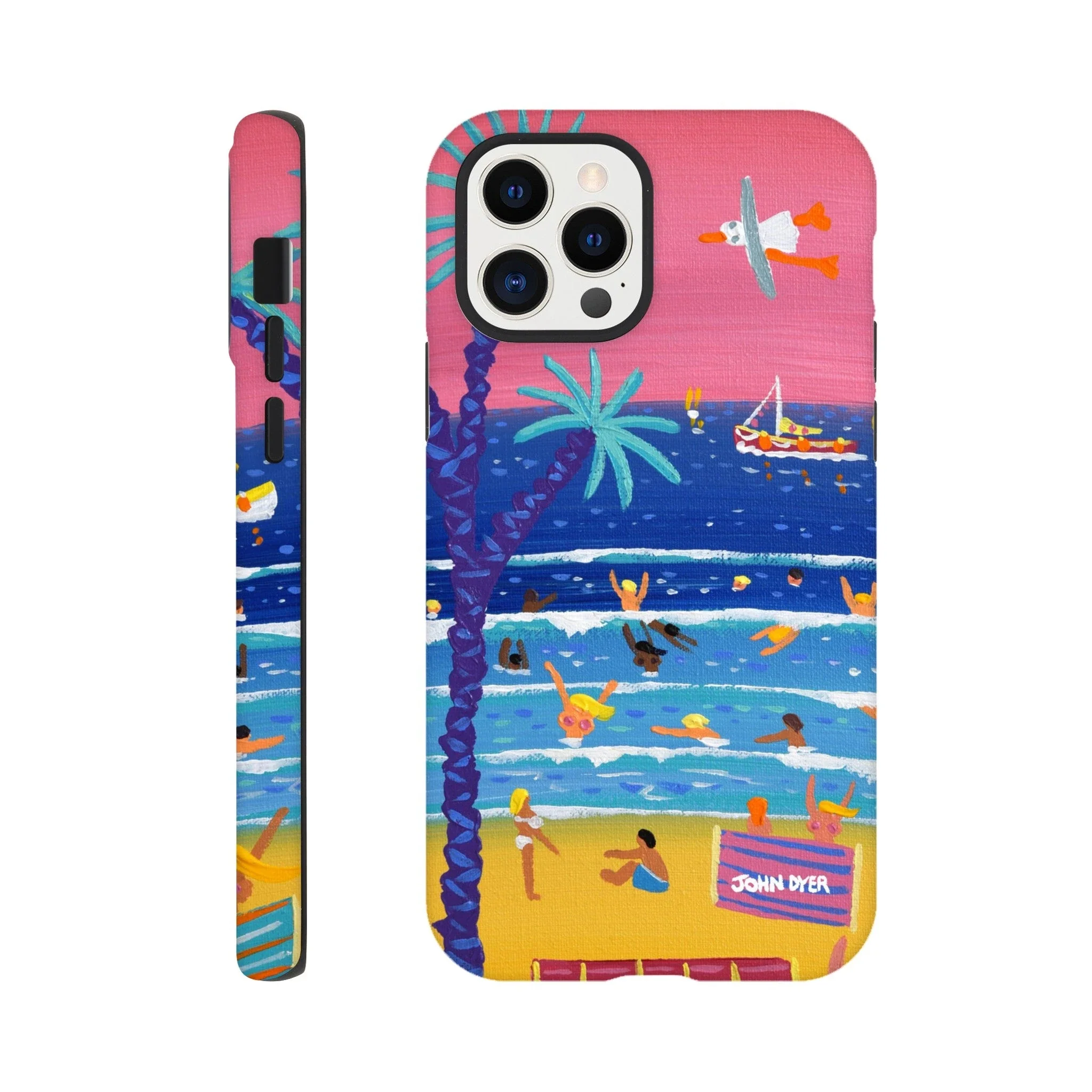 Tough Art Phone Case. St Ives Beach Sunset Cornwall. Artist John Dyer. Cornwall Art Gallery - Image 12