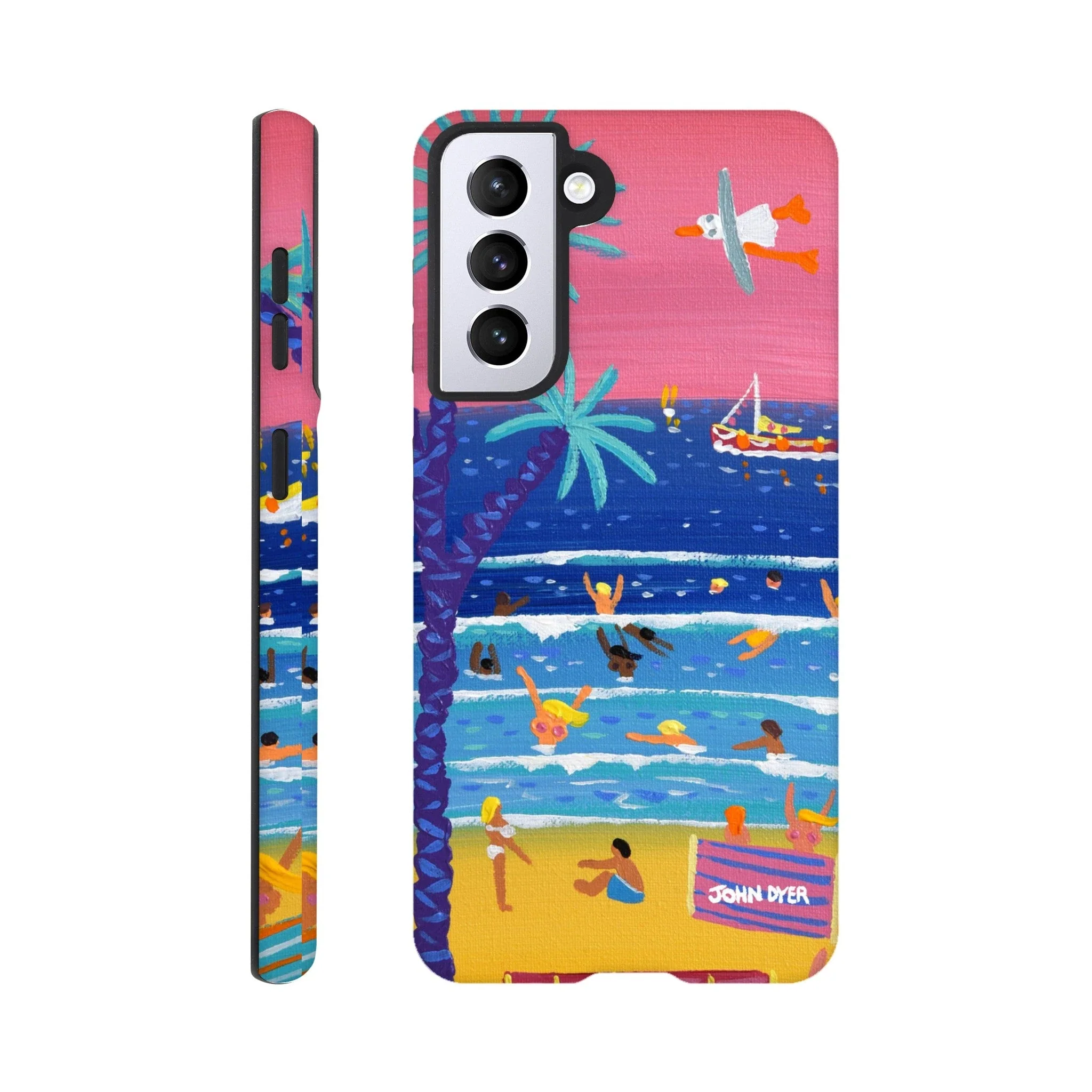 Tough Art Phone Case. St Ives Beach Sunset Cornwall. Artist John Dyer. Cornwall Art Gallery - Image 14