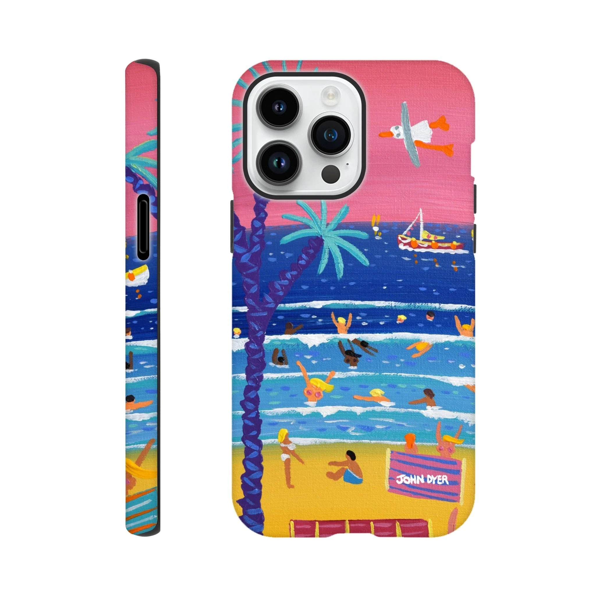 Tough Art Phone Case. St Ives Beach Sunset Cornwall. Artist John Dyer. Cornwall Art Gallery - Image 20