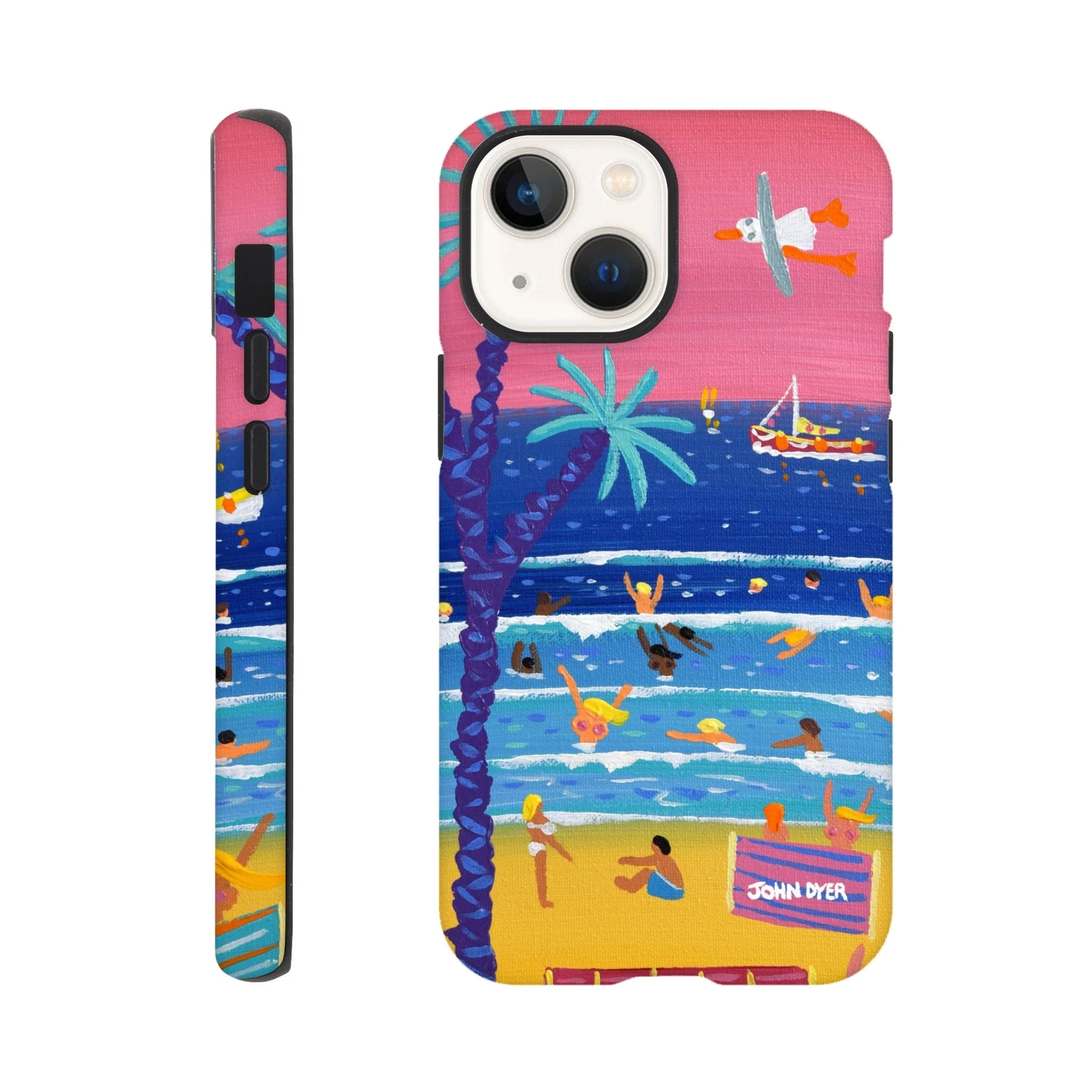 Tough Art Phone Case. St Ives Beach Sunset Cornwall. Artist John Dyer. Cornwall Art Gallery - Image 21