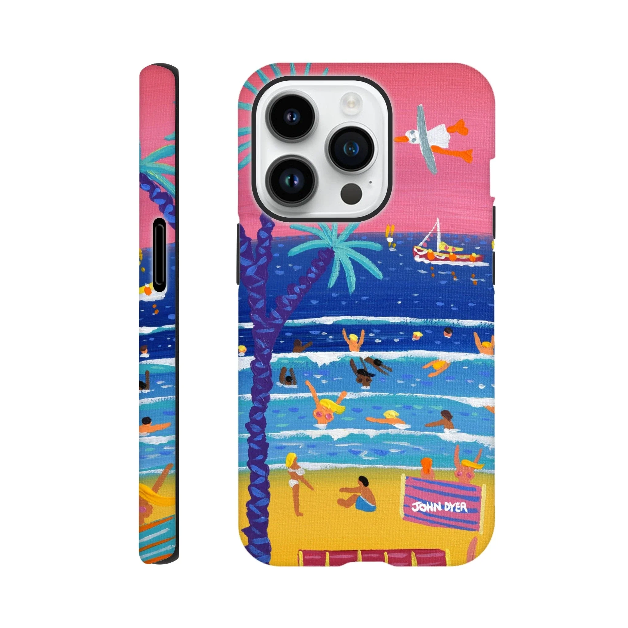Tough Art Phone Case. St Ives Beach Sunset Cornwall. Artist John Dyer. Cornwall Art Gallery - Image 4