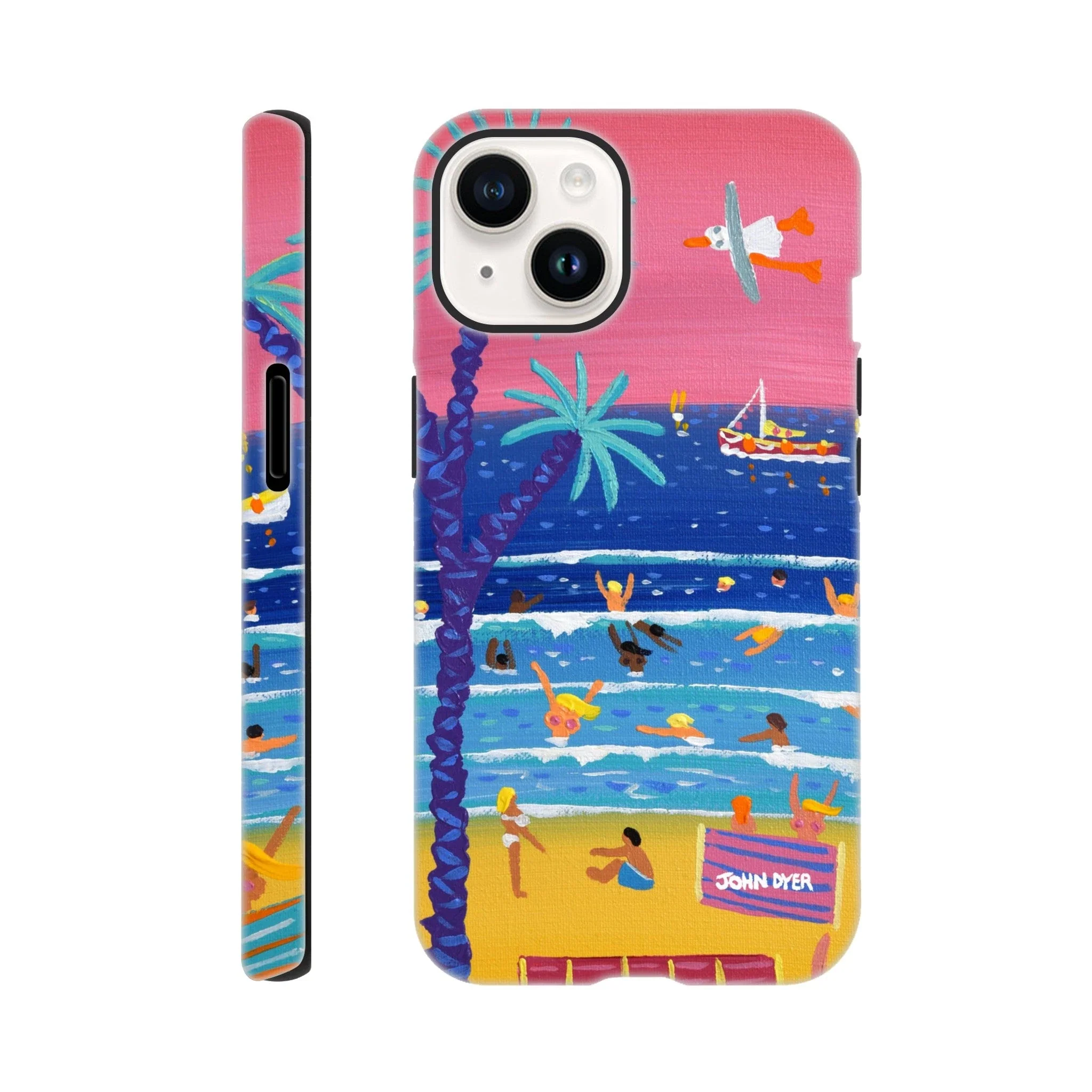 Tough Art Phone Case. St Ives Beach Sunset Cornwall. Artist John Dyer. Cornwall Art Gallery - Image 5