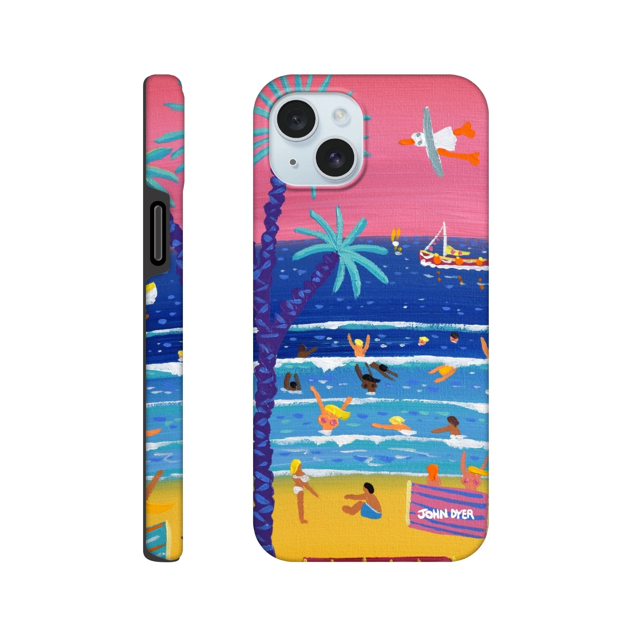 Tough Art Phone Case. St Ives Beach Sunset Cornwall. Artist John Dyer. Cornwall Art Gallery - Image 6