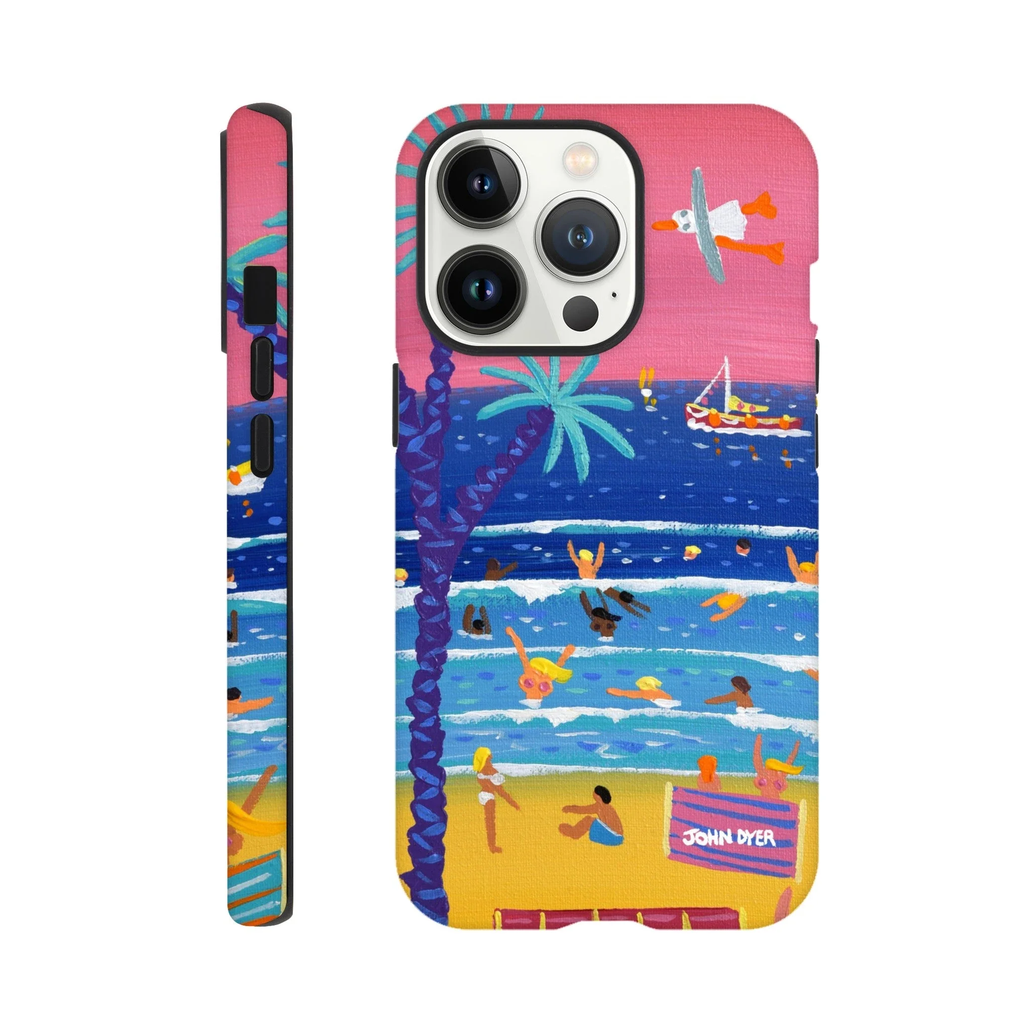 Tough Art Phone Case. St Ives Beach Sunset Cornwall. Artist John Dyer. Cornwall Art Gallery - Image 8