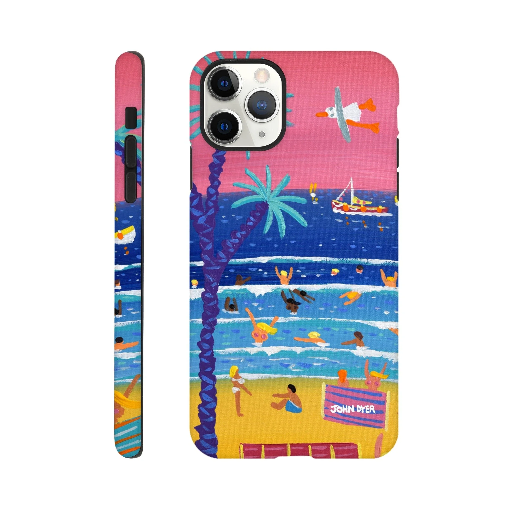 Tough Art Phone Case. St Ives Beach Sunset Cornwall. Artist John Dyer. Cornwall Art Gallery - Image 9