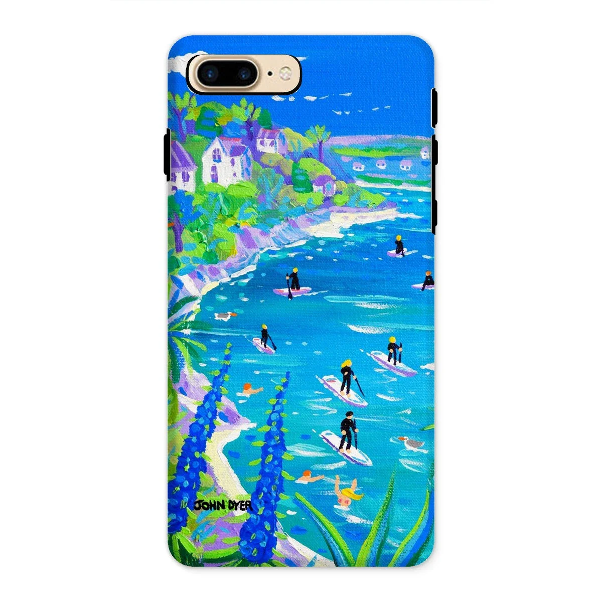 Tough Art Phone Case. SUP Paddleboarding, Gannel Estuary, Newquay. Artist John Dyer. Cornwall Art Gallery - Image 19