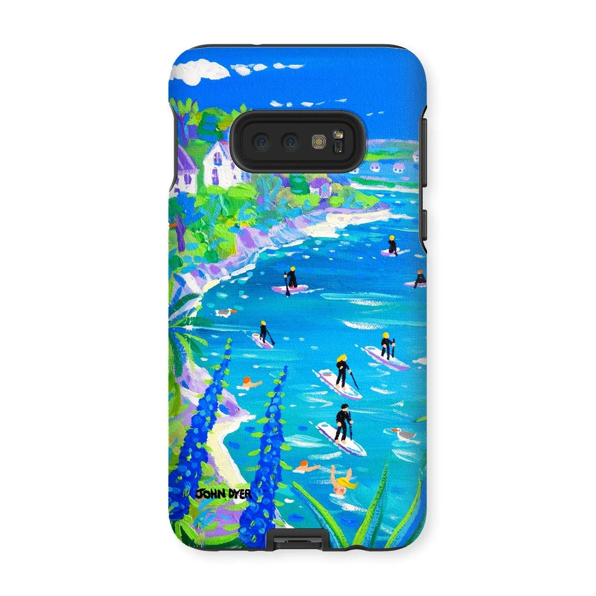 Tough Art Phone Case. SUP Paddleboarding, Gannel Estuary, Newquay. Artist John Dyer. Cornwall Art Gallery - Image 8