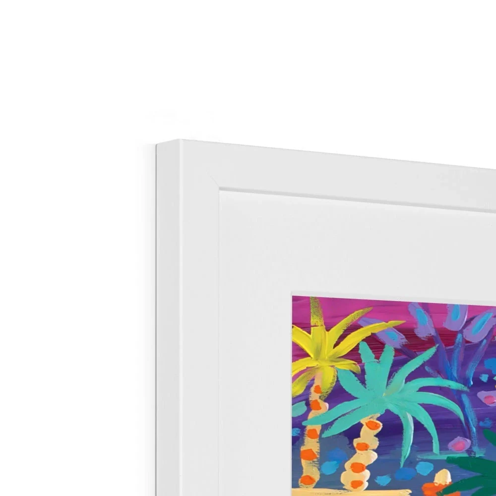 John Dyer Framed Open Edition Cornish Art Print. 'Tropical Colours Helford Passage, Cornwall'. - Image 11