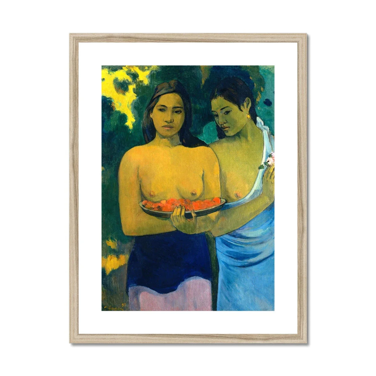 Paul Gauguin Framed Open Edition Art Print. 'Two Tahitian Women'. Art Gallery Historic Art - Image 3