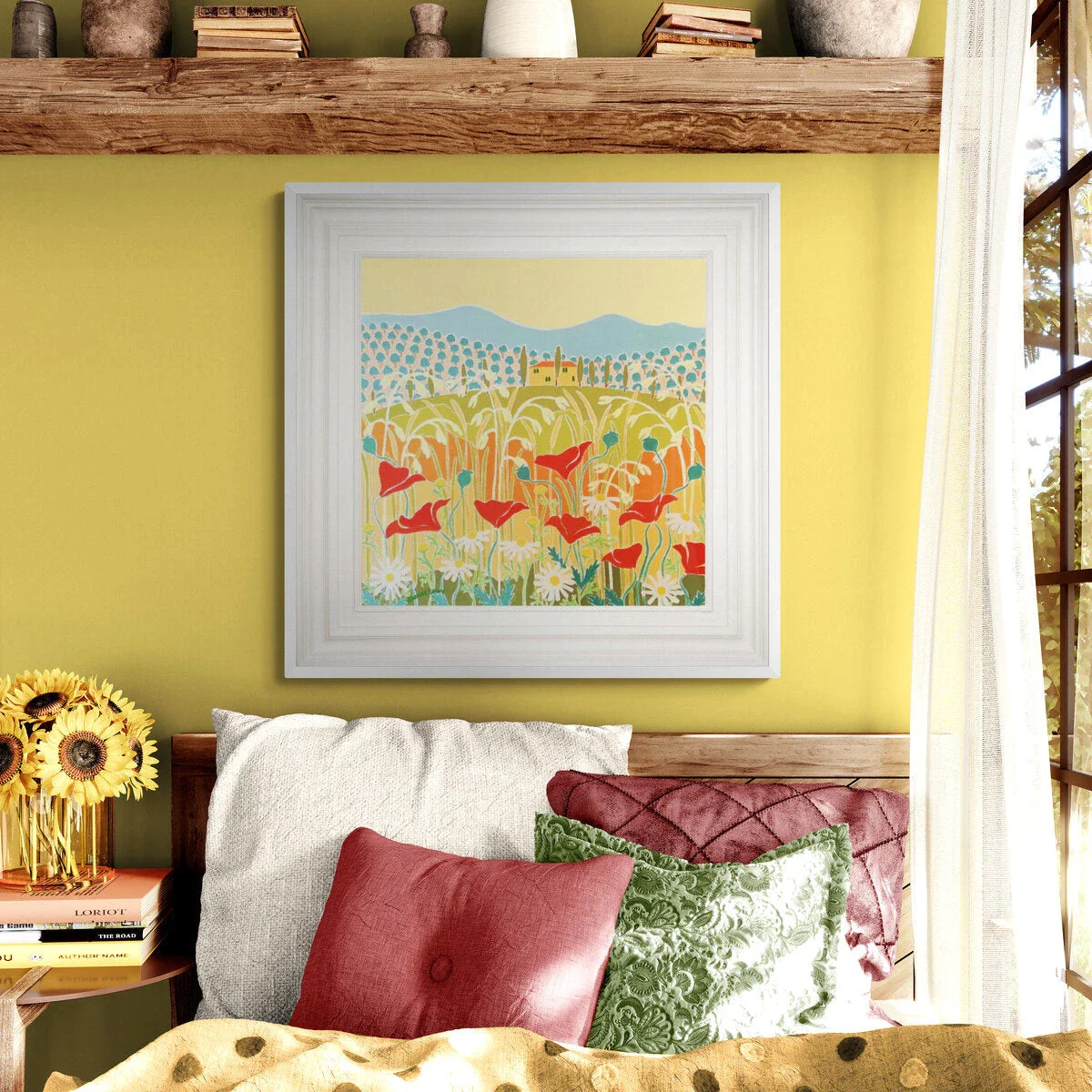 Una Villa in Toscana. A Villa in Tuscany, Sunset, Italy. 24x24 inch Original Italian oil Painting by Joanne Short - Image 3