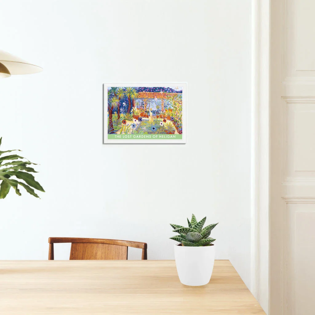 Vintage Style Travel Art Poster Print. The Lost Gardens of Heligan. Italian Garden by Cornish Artist John Dyer - Image 4