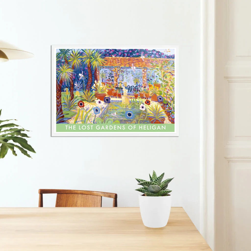 Vintage Style Travel Art Poster Print. The Lost Gardens of Heligan. Italian Garden by Cornish Artist John Dyer - Image 6