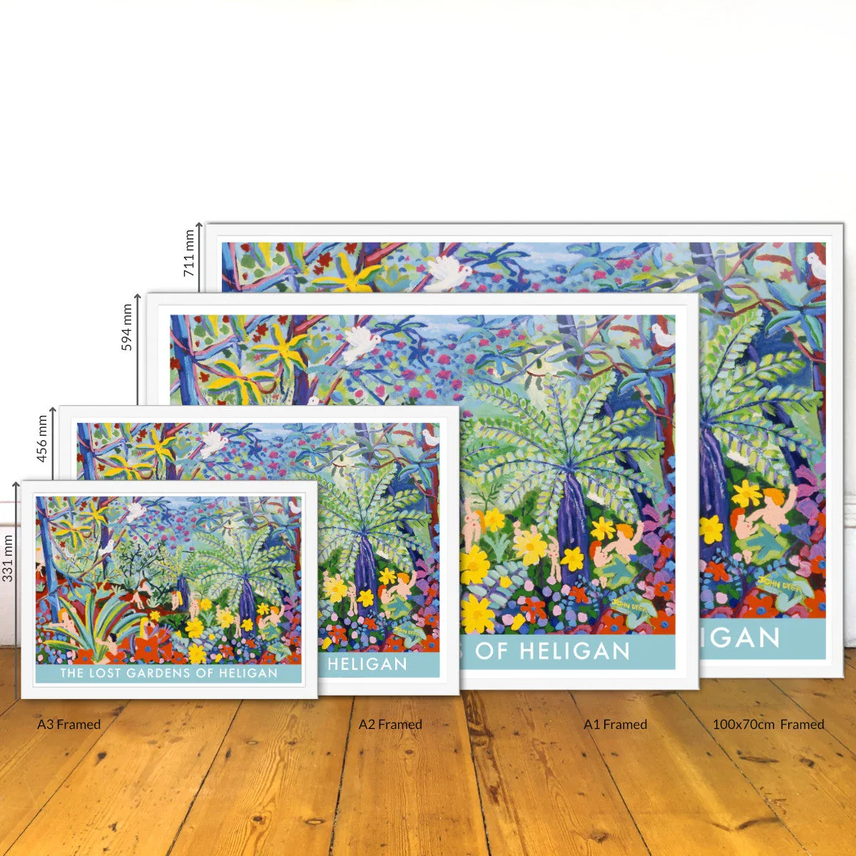 Vintage Style Travel Art Poster Print. The Lost Gardens of Heligan. Love Jungle Garden by Cornish Artist John Dyer - Image 3